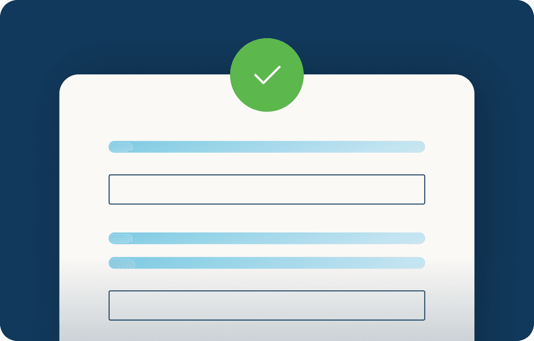 Customer onboarding UI