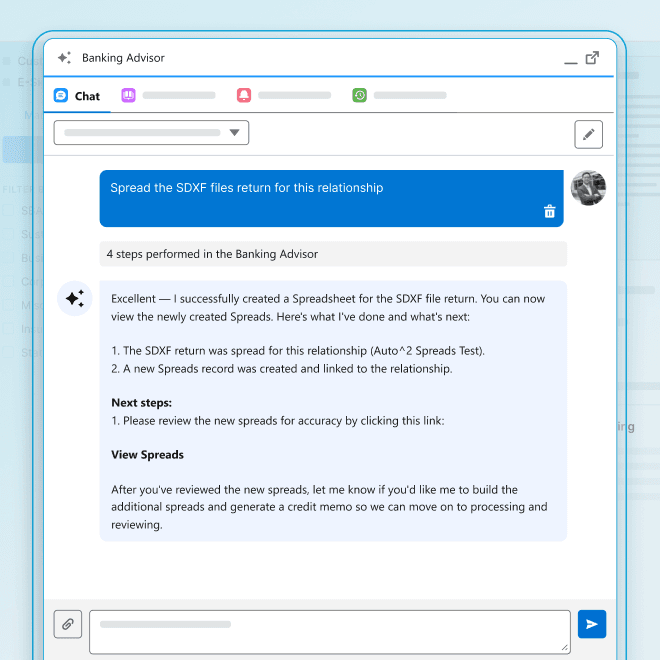 Banking Advisor Interface